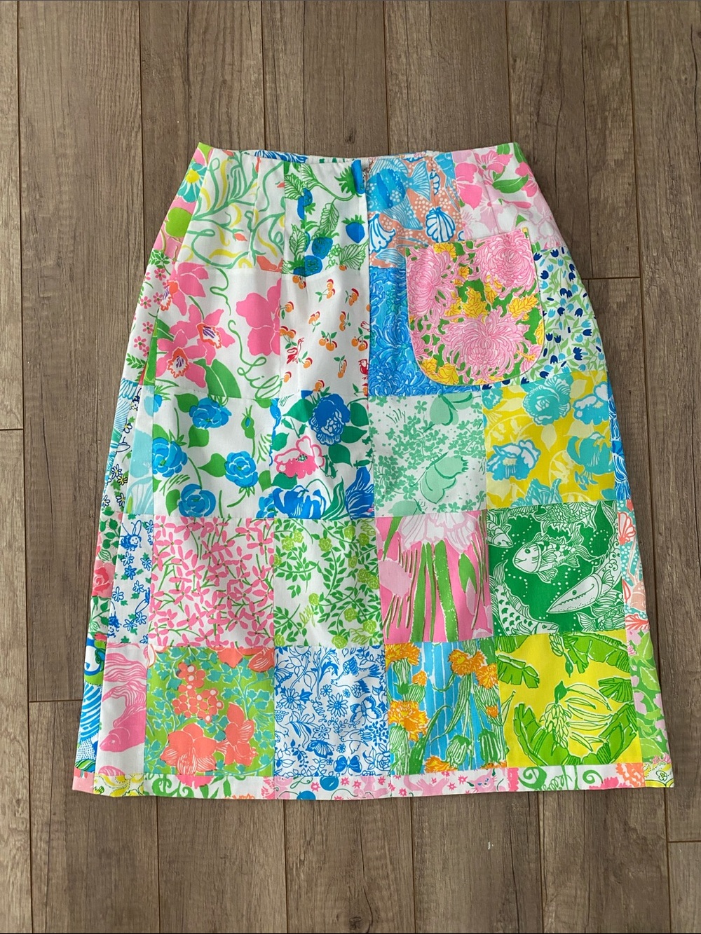 Lilly Pulitzer Floral Patchwork A-Line Skirt - Multicolor - Picture 3 of 3